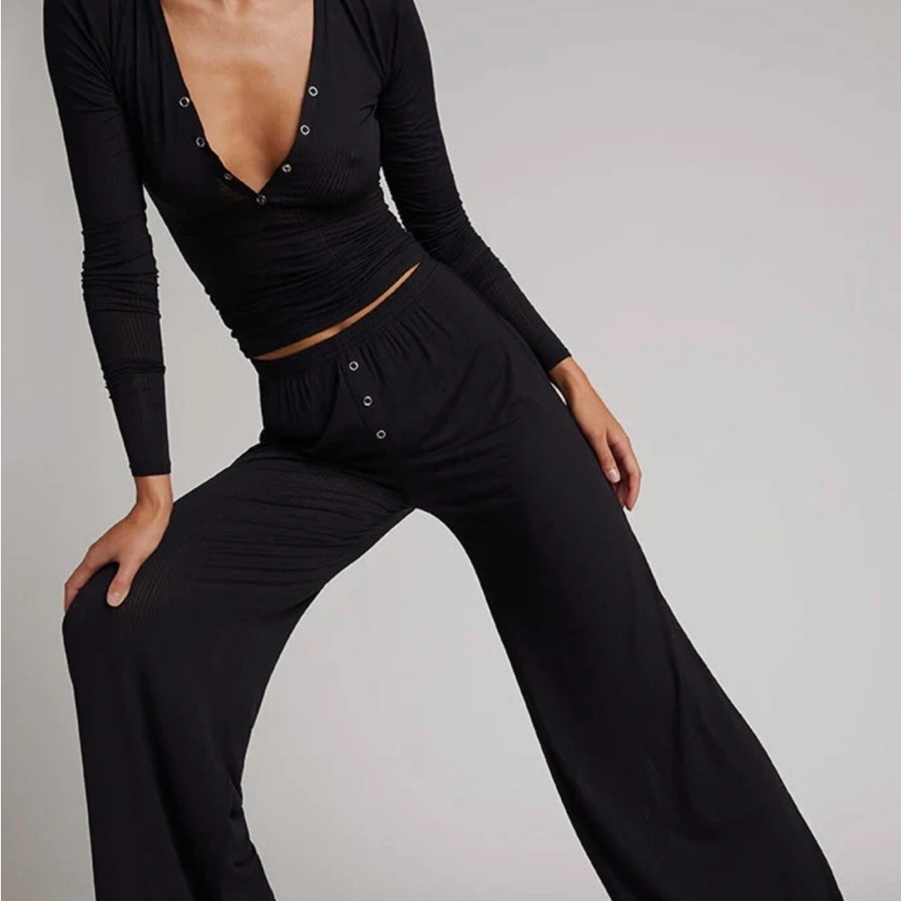 Negative Underwear Black Pajama Set